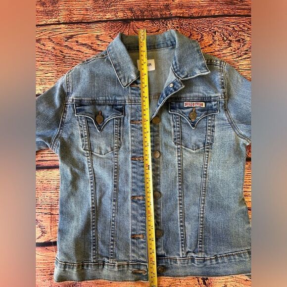 Hudson Girls Light Wash Long Sleeve Jean Jacket Size XL - Picture 8 of 10